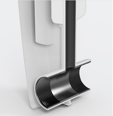 100% bimetal — colector integral din oțel Royal Thermo